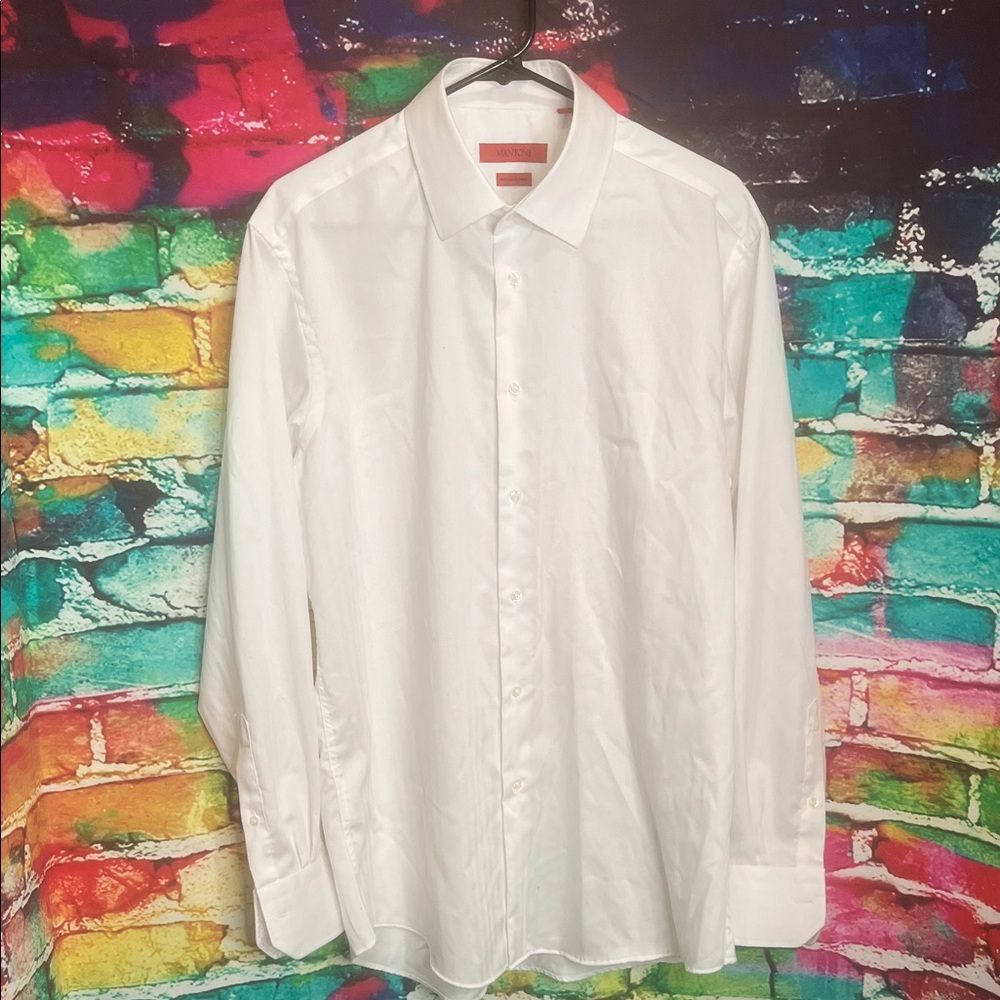 Mantoni White Men's Dress Shirt